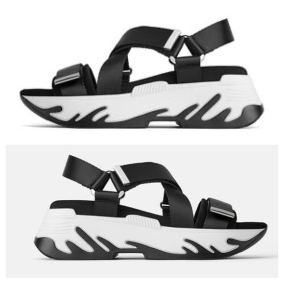ZARA
Athletic Platform Sandals size EUR 40 US 9 - Picture 3 of 15